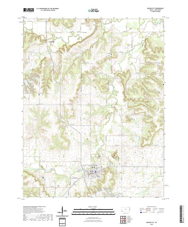 Mound City topographic map thumbnail