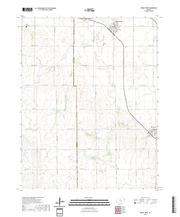 Mount Hope topographic map thumbnail