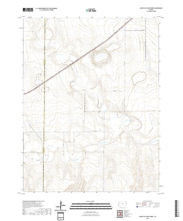 Mouth of Lake Creek topographic map thumbnail