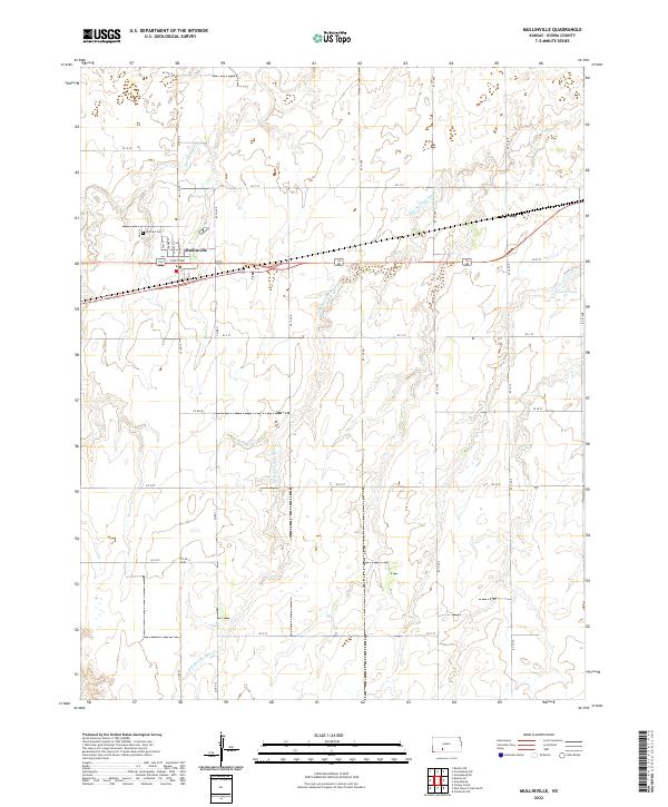 Mullinville topographic map thumbnail