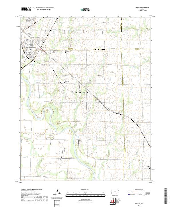 Mulvane topographic map thumbnail