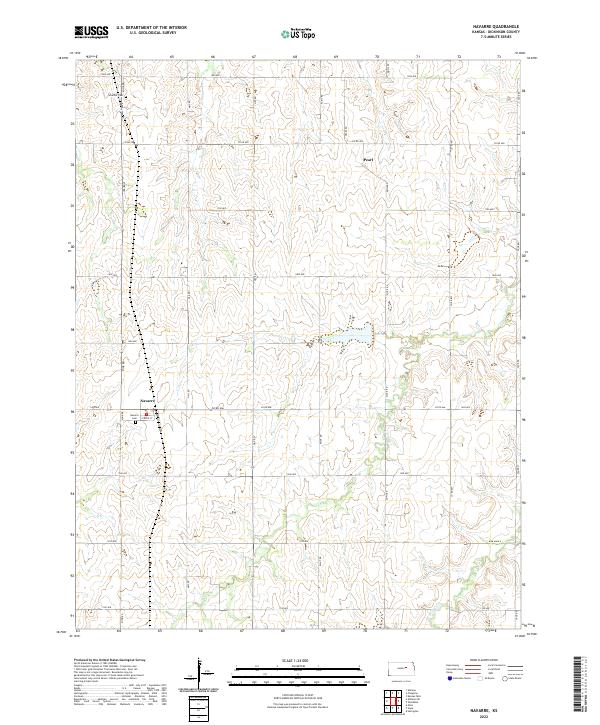 Navarre topographic map thumbnail
