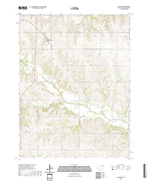 Netawaka topographic map thumbnail