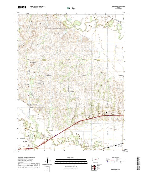New Cambria topographic map thumbnail