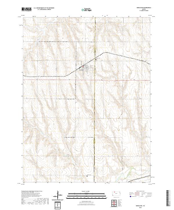 Norcatur topographic map thumbnail