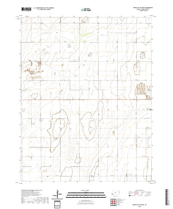 North of Satanta topographic map thumbnail