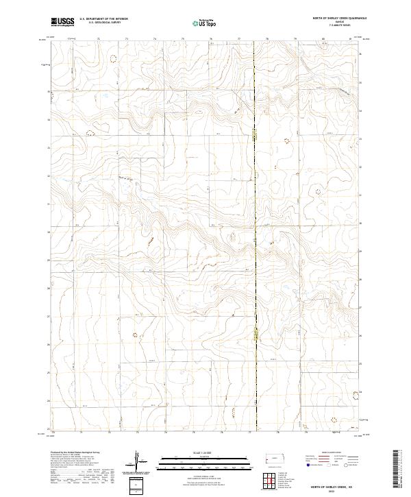 North of Shirley Creek topographic map thumbnail