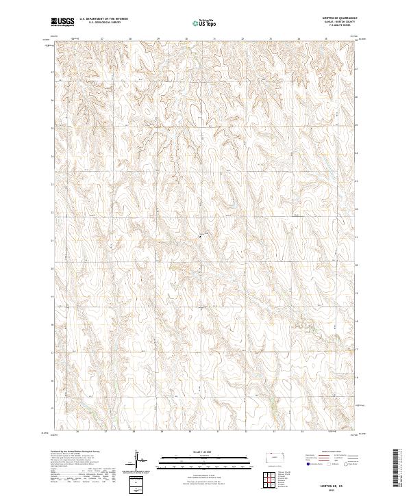Norton NE topographic map thumbnail