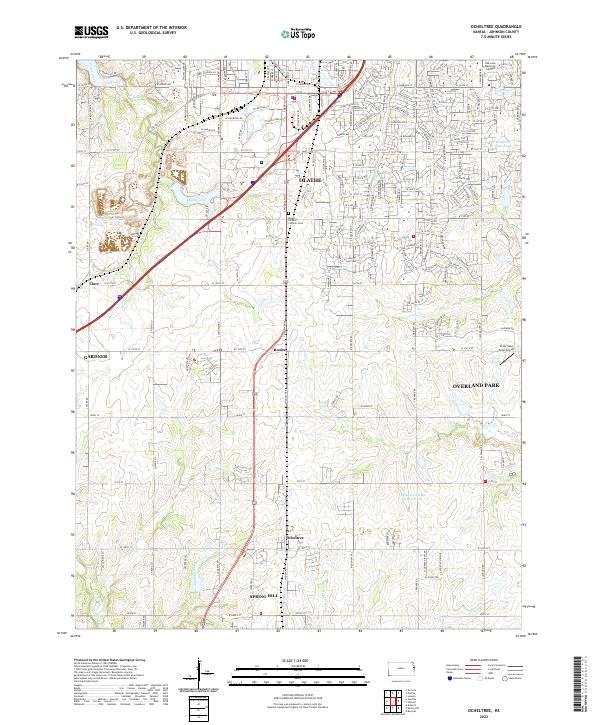 Ocheltree topographic map thumbnail