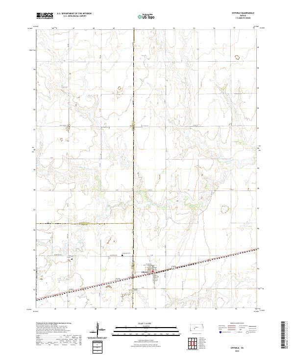 Offerle topographic map thumbnail