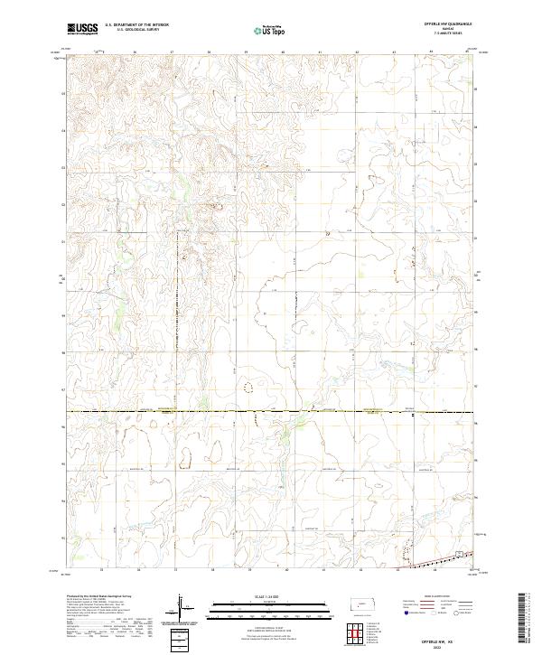 Offerle NW topographic map thumbnail