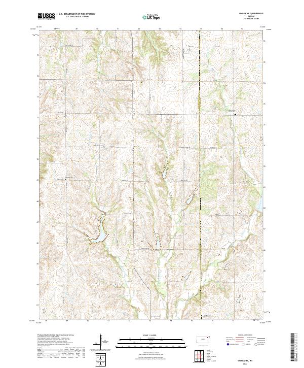 Onaga NE topographic map thumbnail