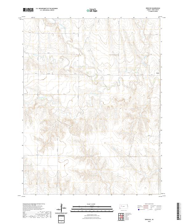 Orion NE topographic map thumbnail