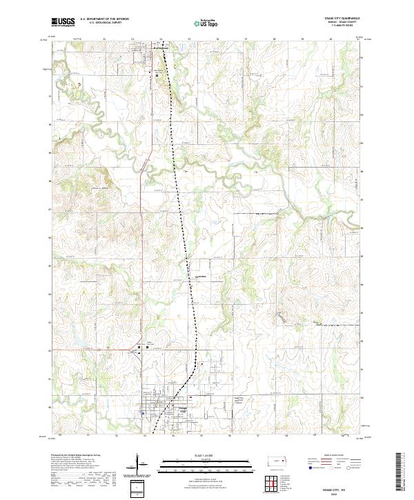 Osage City topographic map thumbnail