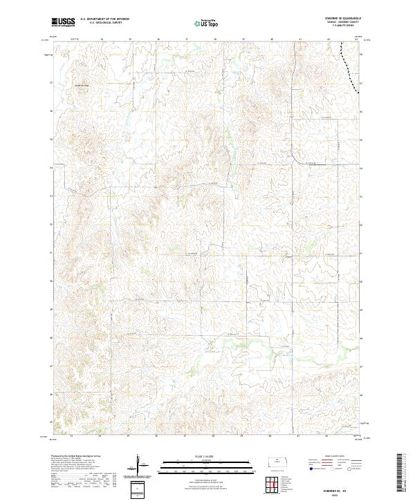 Osborne SE topographic map thumbnail