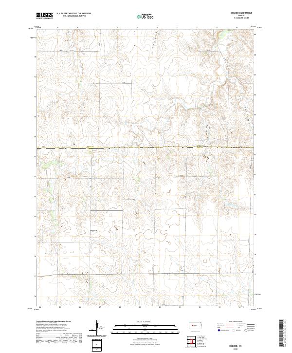 Osgood topographic map thumbnail