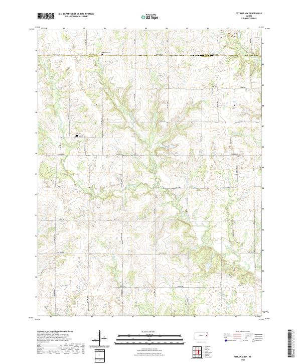 Ottawa NW 2022 topographic map thumbnail