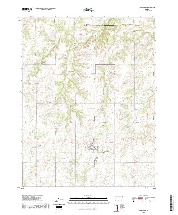 Overbrook topographic map thumbnail
