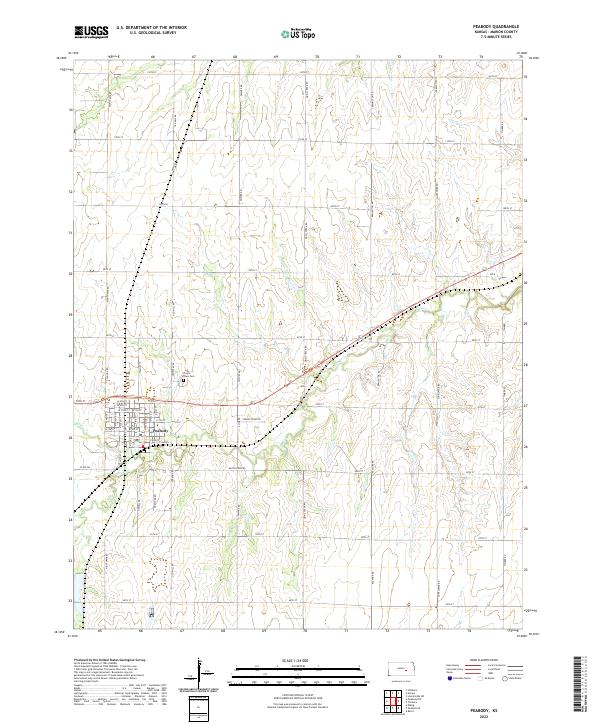 Peabody topographic map thumbnail