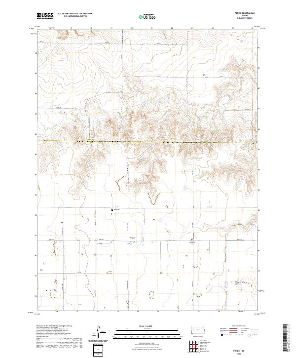 Pence 2022 topographic map thumbnail