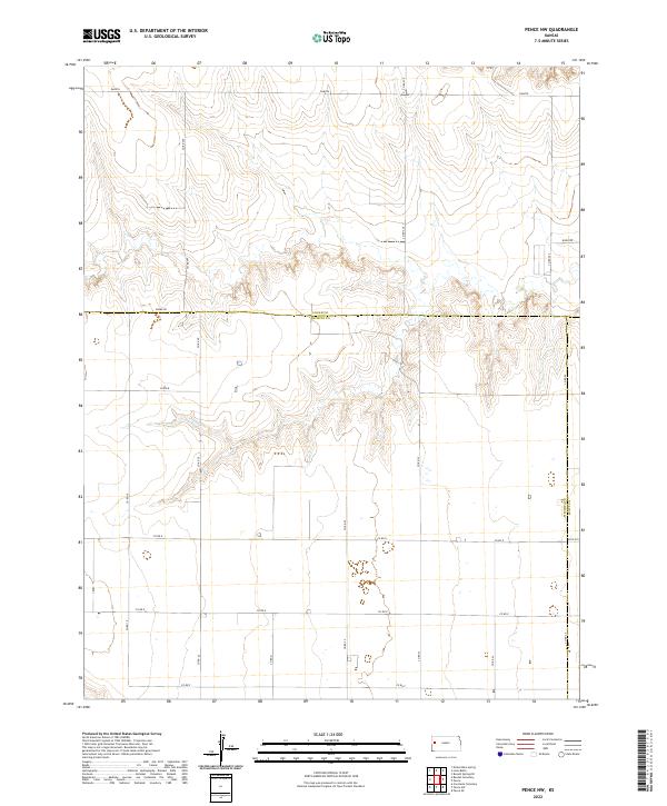 Pence NW topographic map thumbnail