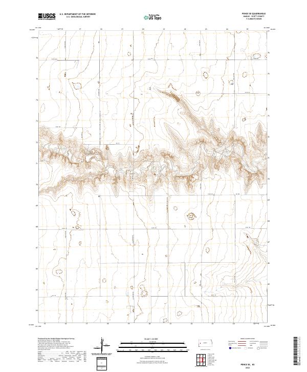 Pence SE topographic map thumbnail