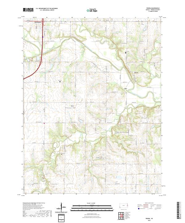 Peoria 2022 topographic map thumbnail