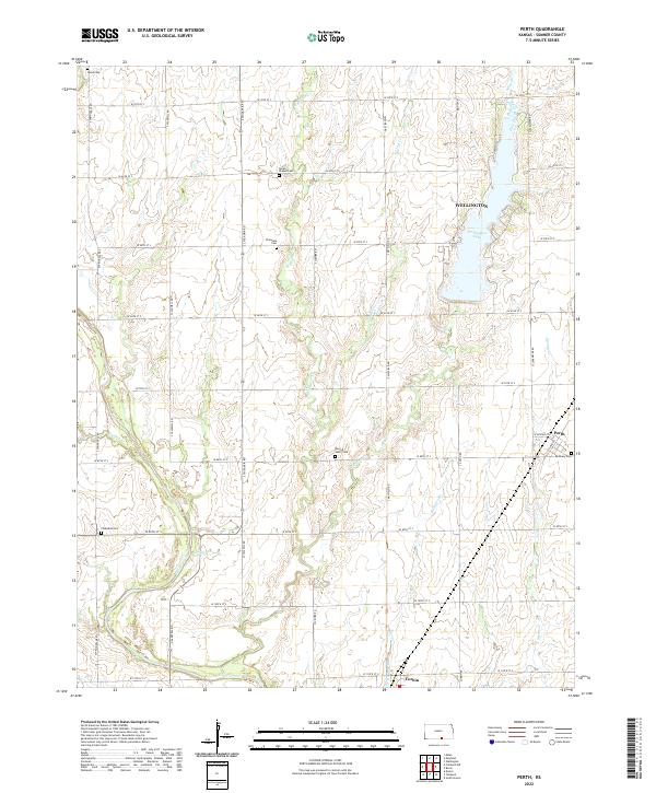 Perth topographic map thumbnail