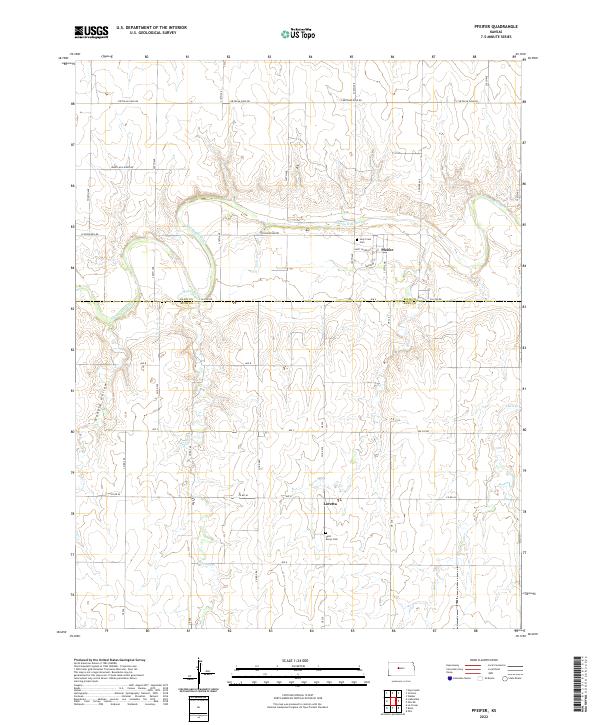 Pfeifer topographic map thumbnail