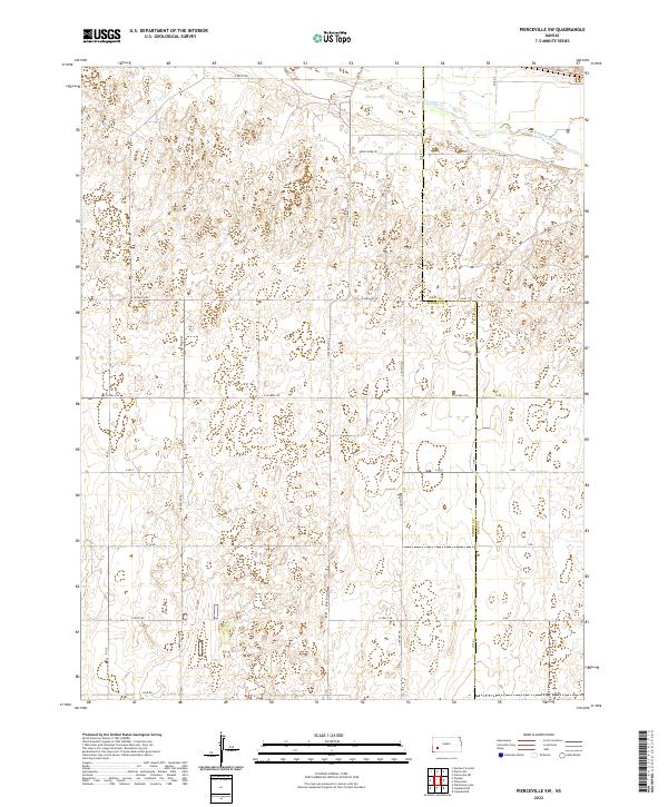 Pierceville SW topographic map thumbnail