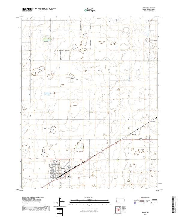 Plains 2022 topographic map thumbnail