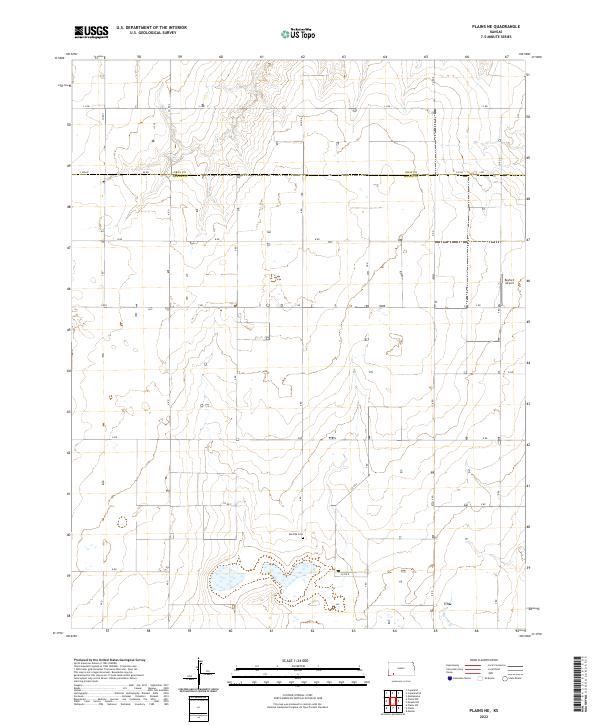 Plains NE topographic map thumbnail