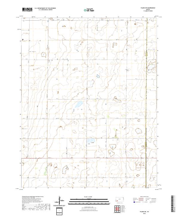 Plains SW topographic map thumbnail