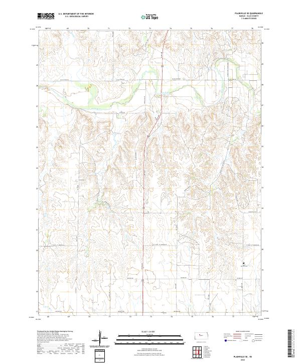 Plainville SE topographic map thumbnail