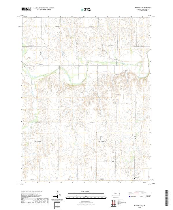 Plainville SW topographic map thumbnail