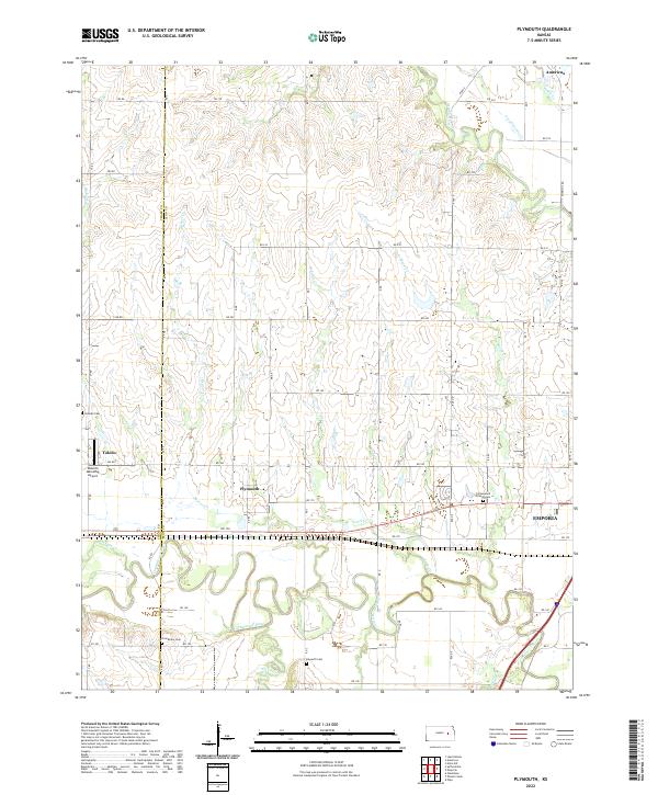 Plymouth topographic map thumbnail