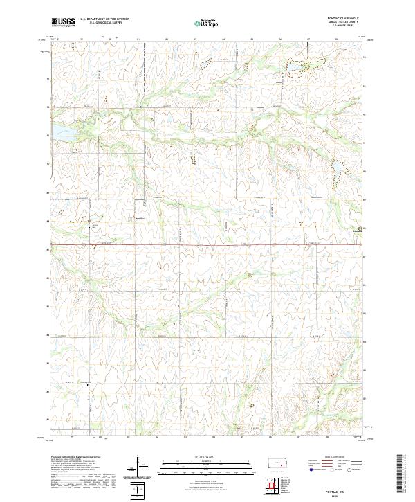 Pontiac topographic map thumbnail
