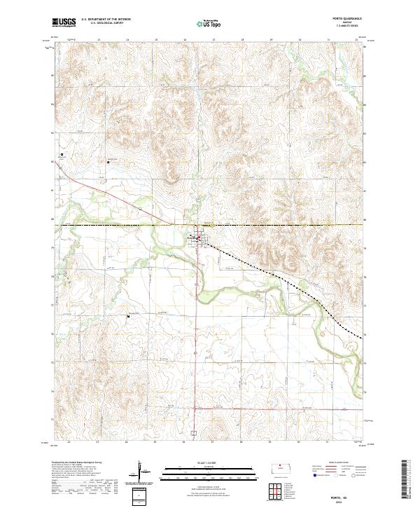 Portis topographic map thumbnail