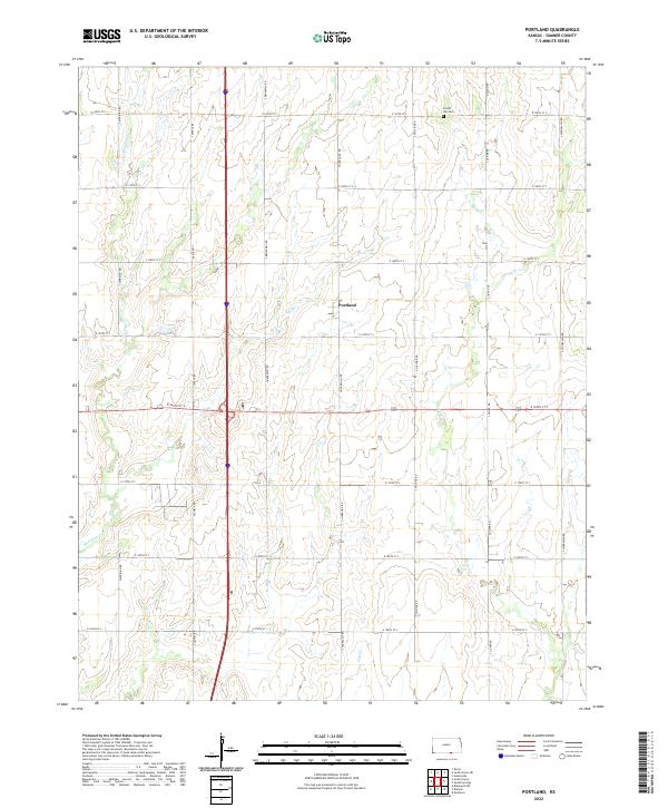 Portland topographic map thumbnail