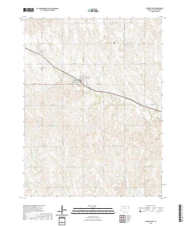 Prairie View 2022 topographic map thumbnail