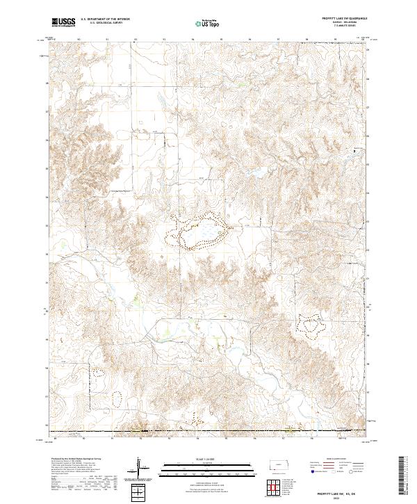 Proffitt Lake SW topographic map thumbnail