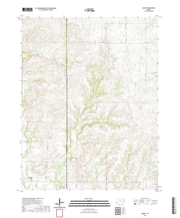 Quincy topographic map thumbnail