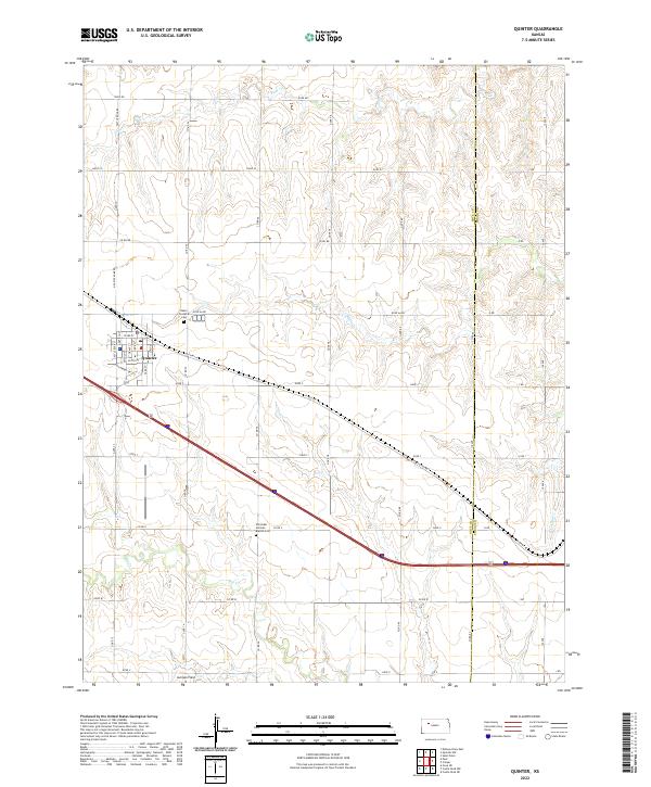 Quinter 2022 topographic map thumbnail