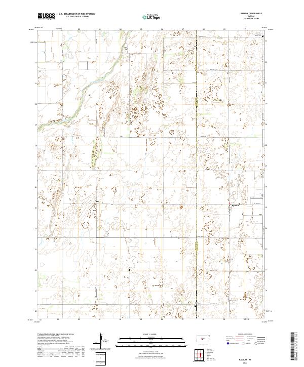 Radium topographic map thumbnail