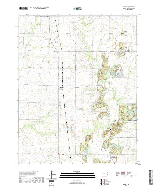 Radley topographic map thumbnail