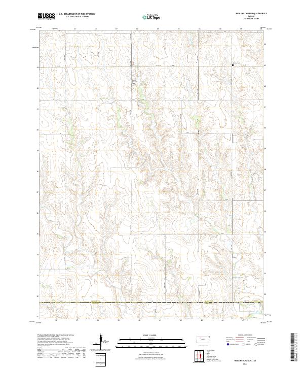 Redline Church topographic map thumbnail