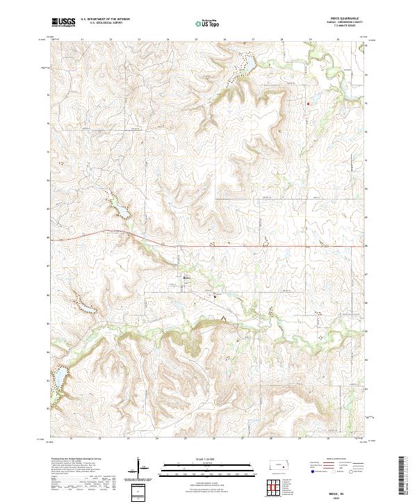 Reece topographic map thumbnail