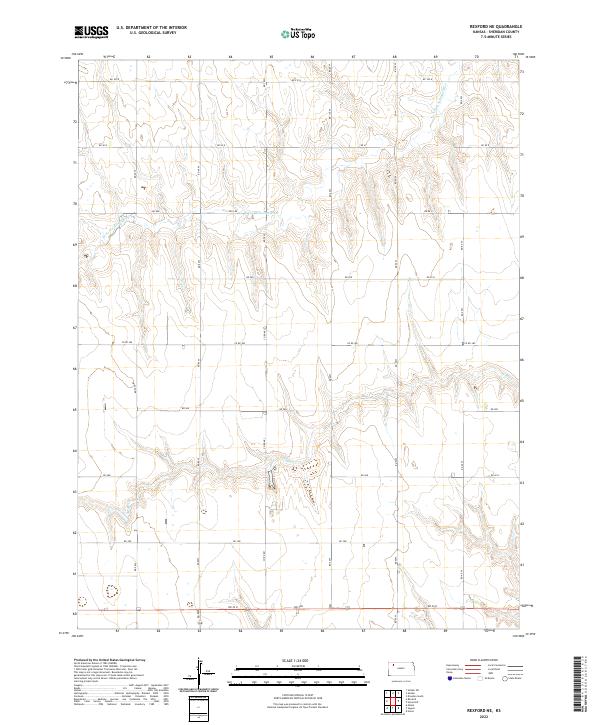 Rexford NE 2022 topographic map thumbnail