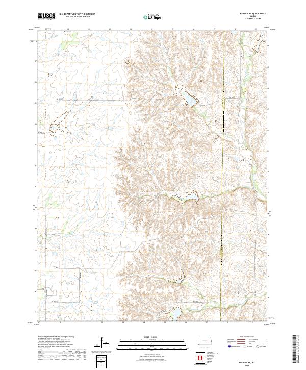Rosalia NE 2022 topographic map thumbnail