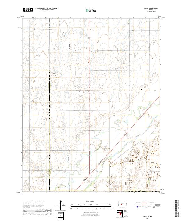 Rozel SE 2022 topographic map thumbnail
